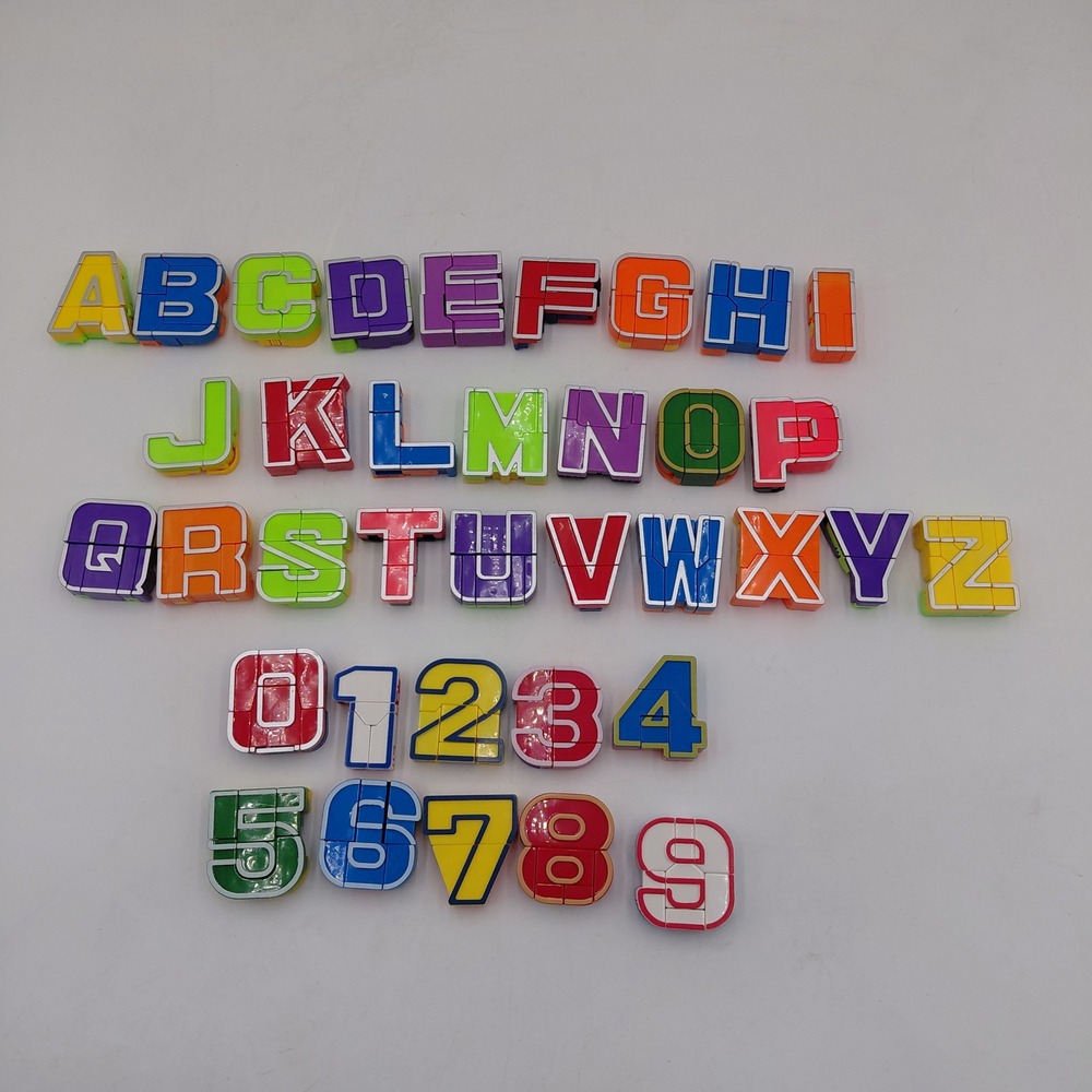 Alpha-Bots Transforming Alphabet & Numbers Robot Toy Set 36pc Stem Learning